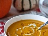 Roasted Acorn Squash and Sweet Potato Soup