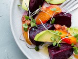 Roasted Beet Salad with Orange and Avocado