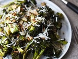 Roasted Broccoli with Toasted Almonds, Lemon & Pecorino Cheese