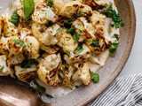 Roasted Cauliflower with Tahini and Fresh Mint