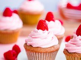 Roasted Raspberry Cupcakes