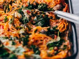 Rutabaga Baked Ziti with Mushrooms and Kale