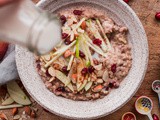 Slow Cooker Steel Cut Oats with Apple and Cranberries