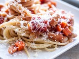 Spaghetti with Cannellini Bean Bolognese