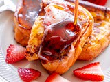 Strawberry Jam French Toast with Strawberry Butter