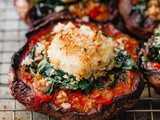 Stuffed Portobello Mushrooms with Crispy Goat Cheese