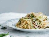 Tuna Pasta with Capers and Parsley (with video!)