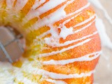Zucchini Cardamom Bundt Cake with Lemon Glaze