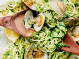 Zucchini Pasta with Garlic Clam Sauce