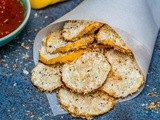Baked Zucchini Chips With Shredded Coconut (Low Carb and Vegan)