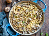 Creamy Chicken Mushroom Pasta With Alfredo Sauce