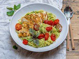 Easy Chicken Pesto Pasta With Tomatoes – Recipe Video