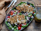 Healthy Grilled Chicken Salad Recipe (Greek Style)