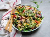 Healthy Tuna Pasta Salad Recipe (With Corn, Capers and Olives)