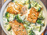 Keto Pan Seared Salmon and Broccoli
