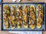 Philly Cheese Steak Zucchini Boats (Keto Recipe)