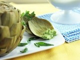 Artichokes with Avocado-Anchovy Dip