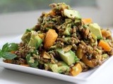 Avocado and Apricot Rye Berry Salad