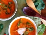 Carrot Soup with Greens
