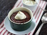 Chocolate Espresso Soufflés with Homemade Crème Fraiche