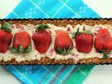 Creamy Strawberry Macaroon Tart