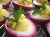 Deviled Eggs: Pretty in Pink