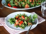 Herb and Tomato Salad with Pomegranate Dressing