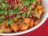 Pomegranate Glazed Carrots and Leeks for Rosh Hashanah