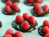 Raspberry Chocolate Puddles