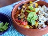 Zucchini and Tomato Salad with Herbed Yogurt