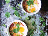 Baked Eggs with Salsa #WeekdaySupper