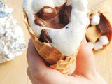 Campfire Cone s'mores