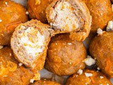 Cheese Stuffed Buffalo Chicken Meatballs