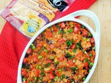 Cheesy Salsa Chicken and Couscous Casserole #ChoppedAtHome