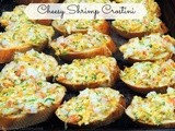 Cheesy Shrimp Crostini