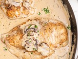 Chicken with Mushroom Garlic Sauce