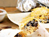 Chorizo Egg and Black Bean Breakfast Burritos