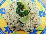 Cilantro Rice with Lime and Serrano