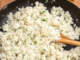 Copycat Chipotle Cilantro Lime Cauliflower Rice