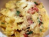 Farfalle with Sausage and Tomato Cream Sauce