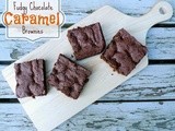 Fudgy Chocolate Caramel Brownies {Pompeian Grapeseed Oil Spray Review}