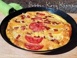 Garden Fresh Tomato and Bacon Frittata {Using t-fal's Non-stick Skillet}