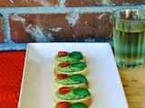 Garlic Scape Pesto Crostini