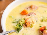 Keto Cheesy Ham Chowder