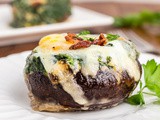 Keto Spinach and Egg Stuffed Mushrooms