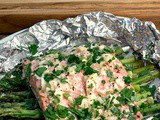 Lemon Garlic Salmon Foil Packs