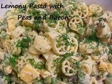 Lemony Pasta Salad with Peas and Bacon