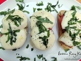 Open Face Chicken Caprese Sandwiches