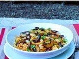 Pumpkin Alfredo with Roasted Garlic and Mushrooms