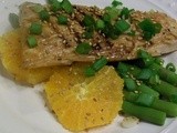 Rachael Ray Wednesday - Grilled Mahi Mahi Fillets and Asparagus with Orange and Sesame